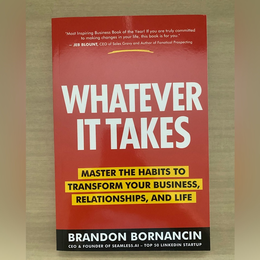 Whatever It Takes Book by Brandon Bornancin